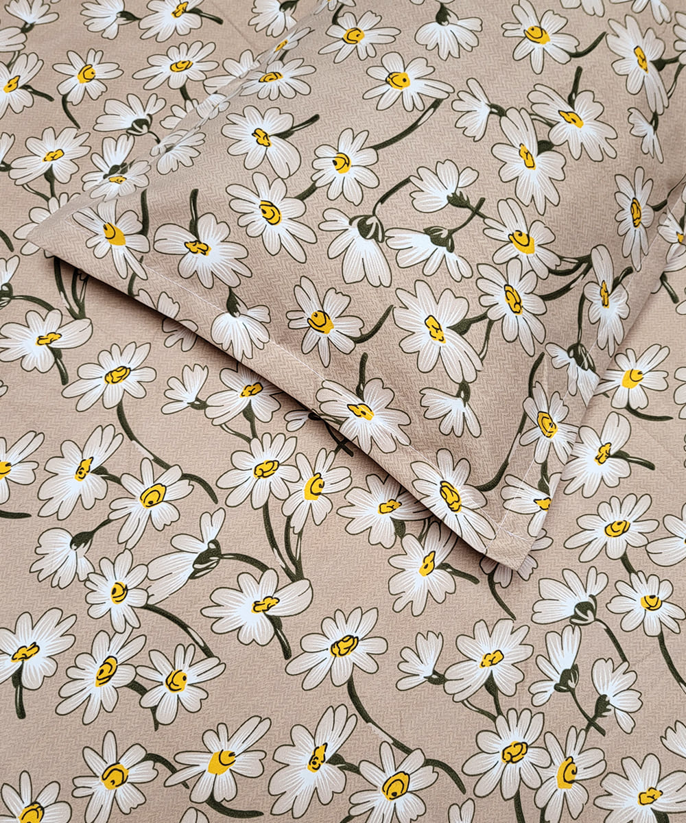 Daisy Charm Single Bedsheet With 1 Pillow Cover