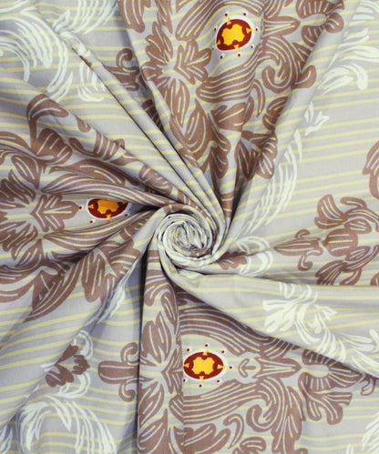 Whispering Elegance  Super King Fitted Bedsheet With 2 Pillow Covers
