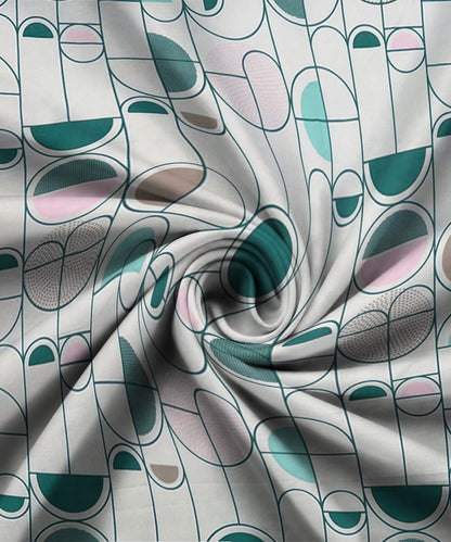 Modern Rounds Single Fitted Bedsheet With 1 Pillow Cover