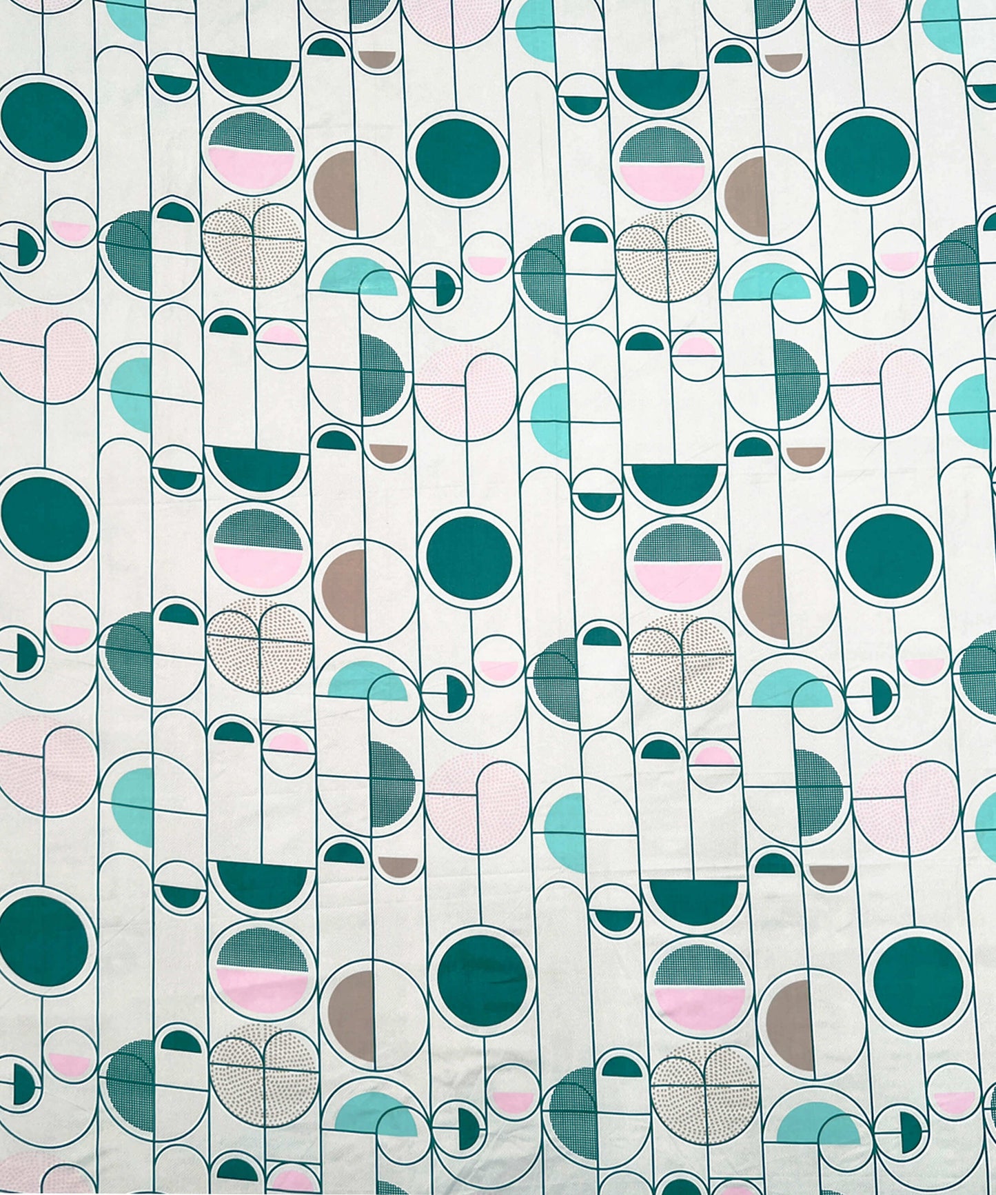 Modern Rounds Single Bedsheet With 1 Pillow Cover