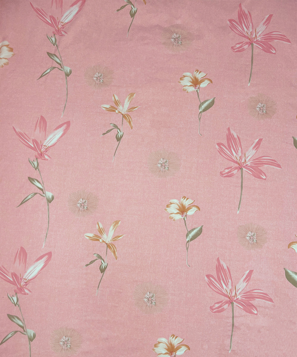 Gentle Blooms King Fitted Bedsheet With 2 Pillow Covers