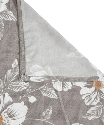 Pretty White Floral King Size Bedsheet With 2 Pillow Covers