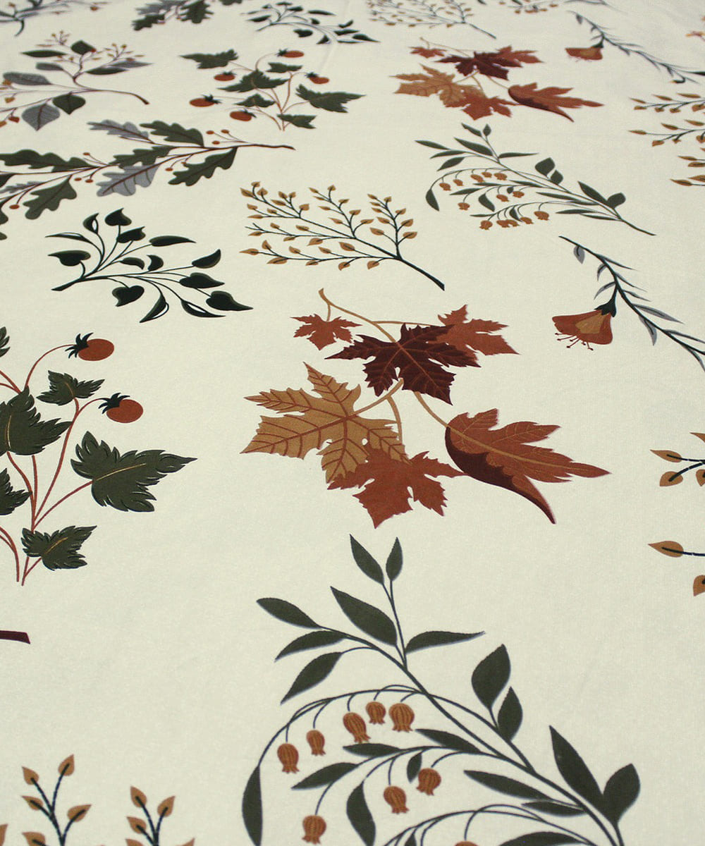 Autumn Breeze King Size Bedsheet With 2 Pillow Cover