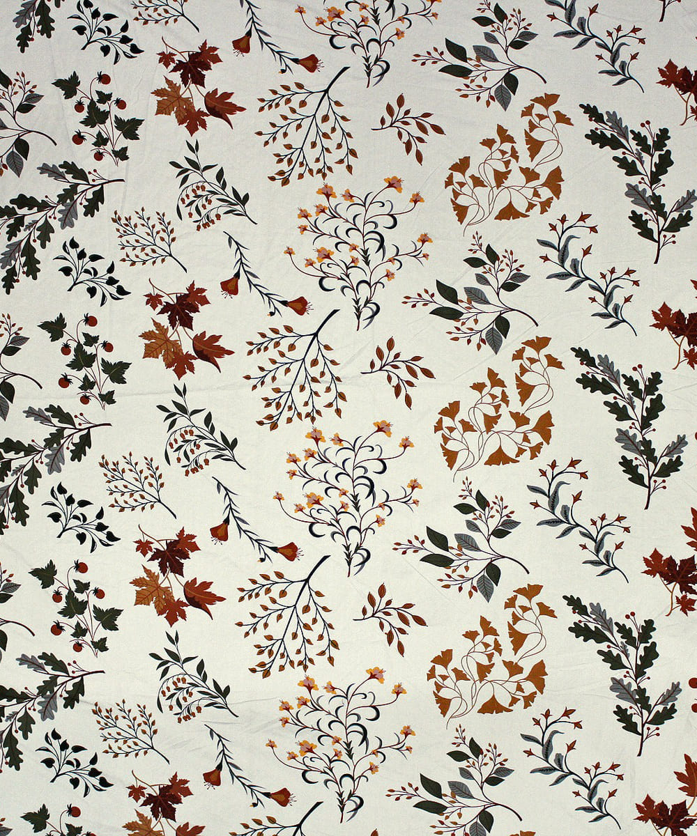 Autumn Breeze Single Bedsheet With 1 Pillow Cover