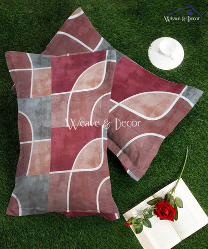 Vintage Grid Pillow Cover Set of 2