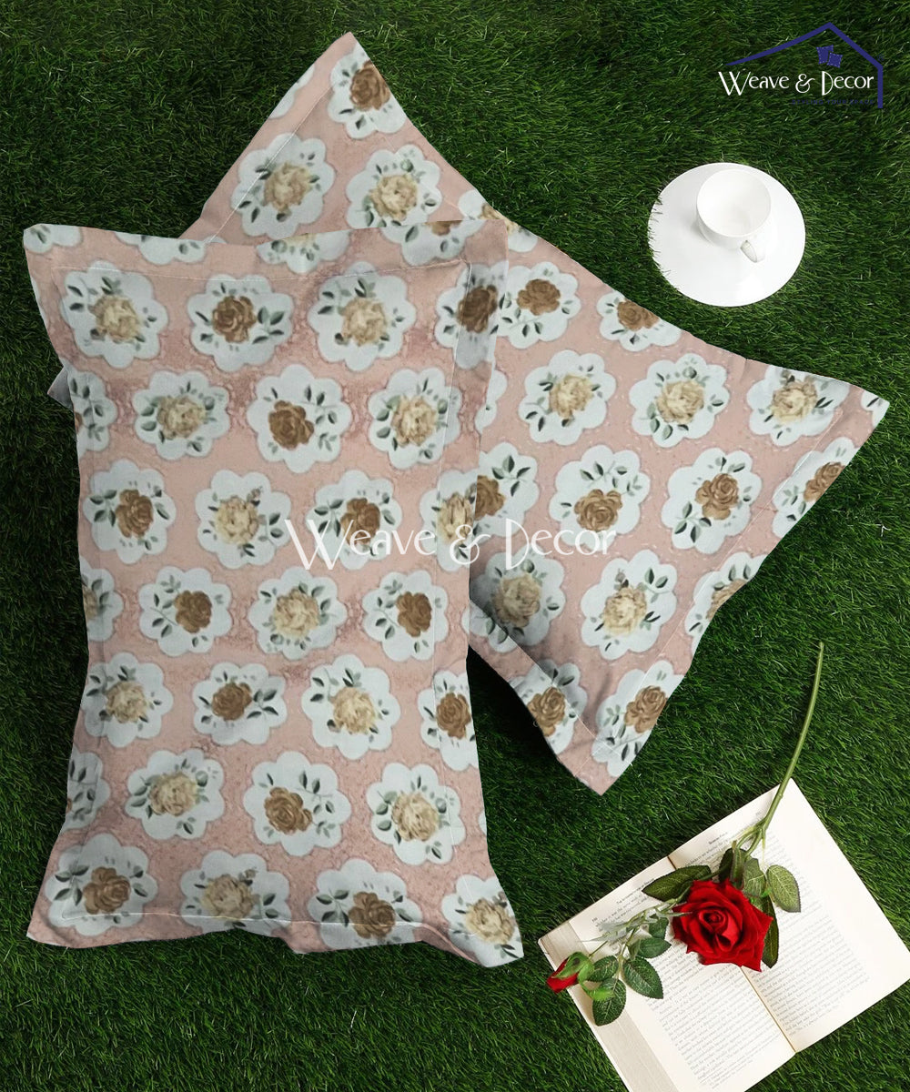 Peach Puff  Pillow Cover Set of 2