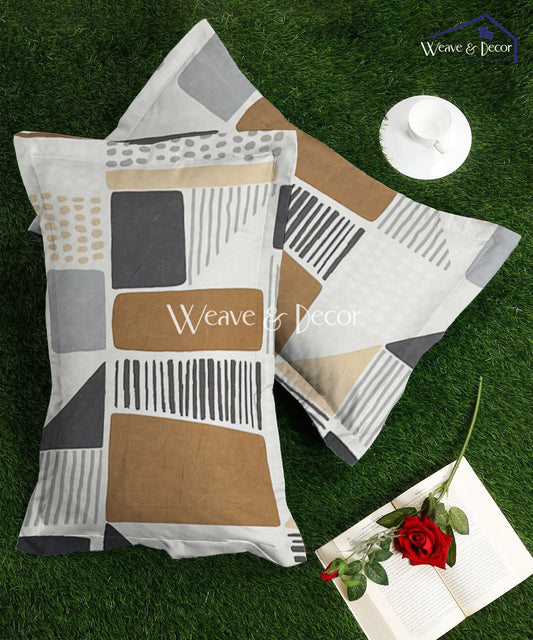Striped Squares  Pillow Cover Set of 2