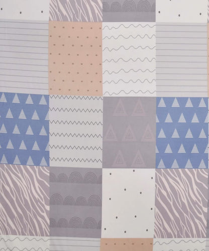 Abstract Flat Double Bedsheet With 2 Pillow Covers