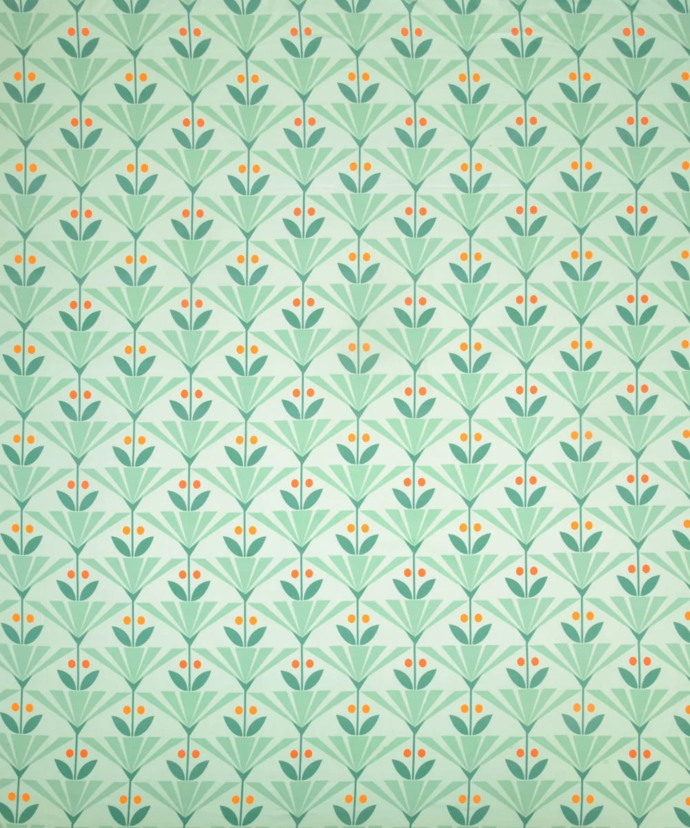 Green Floral King Size Bedsheet With 2 Pillow Cover