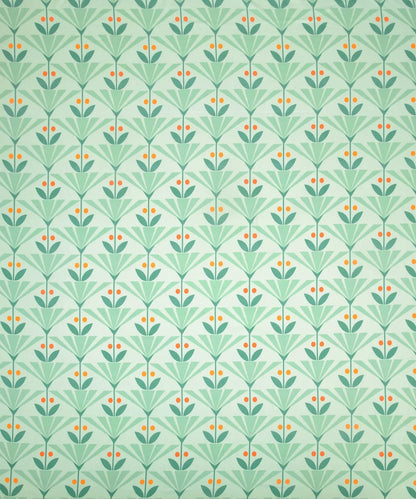 Green Floral King Size Bedsheet With 2 Pillow Cover