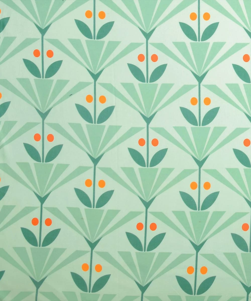 Green Floral 350GSM Double Bed Comforter
