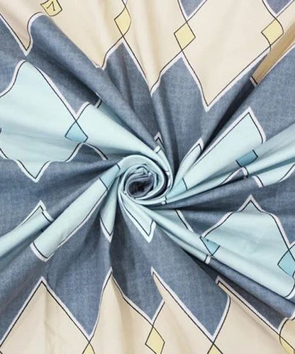 Multi Rhombus King Size Bedsheet With 2 Pillow Cover