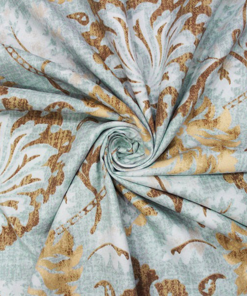 Ethnic Print Single Fitted Bedsheet With 1 Pillow Cover