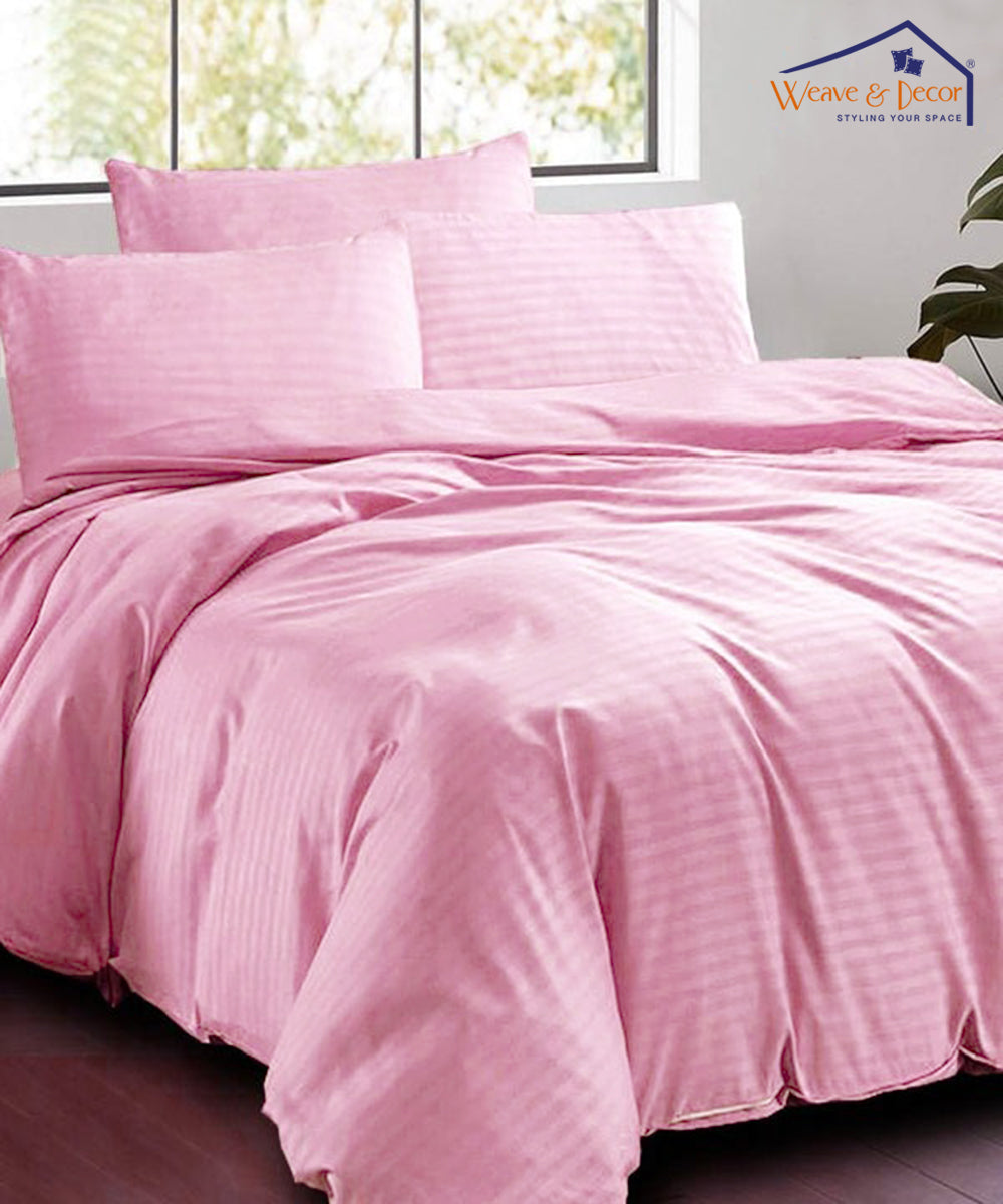 Light Pink Comforter Set with Bedsheet & Pillow Covers