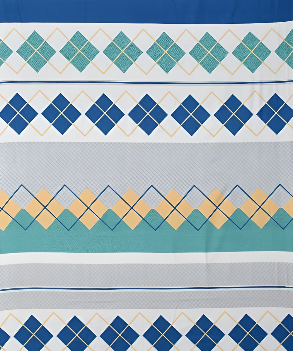 Multi Colour Super King Fitted Bedsheet With 2 Pillow Covers