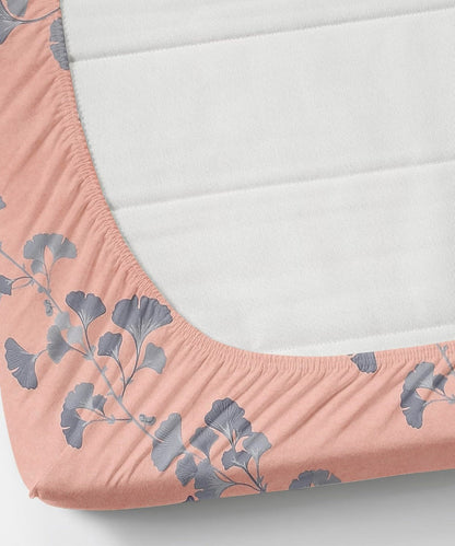 Petal Mist Single Fitted Bedsheet With 1 Pillow Cover