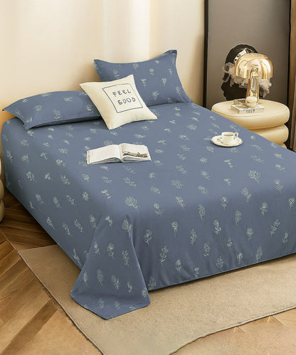 Misty Bloomscape King Size Bedsheet With 2 Pillow Cover
