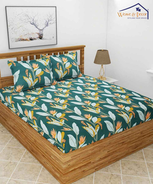green floral double bed comforter 