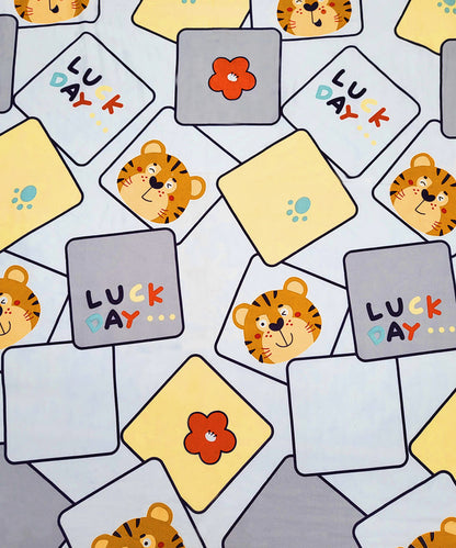 Little Cub Flat Double Bedsheet With 2 Pillow Cover