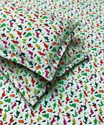 The Good Dinosaur Flat Double Bedsheet With 2 Pillow Cover