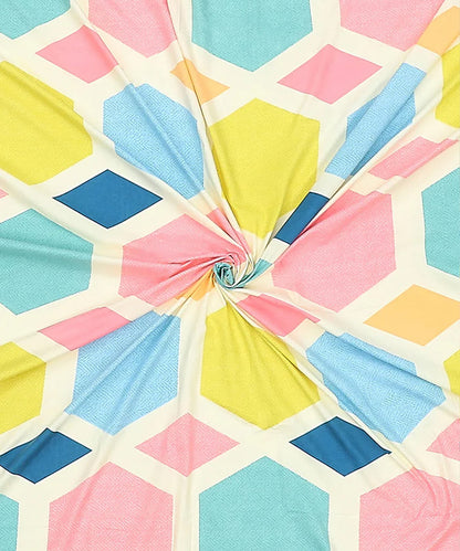 Hexa Geometric King Size Bedsheet With 2 Pillow Covers