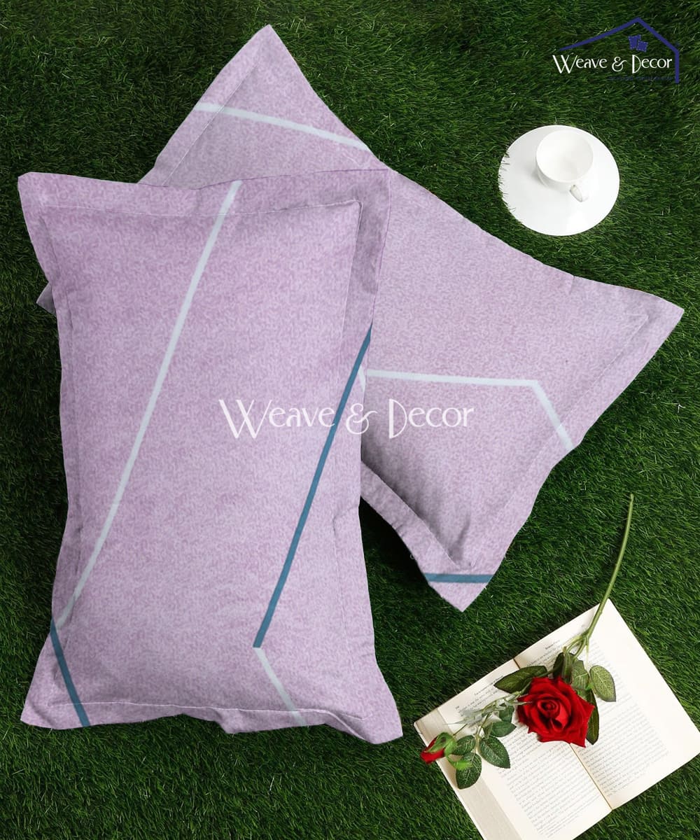 Pink Lines Pillow Cover Set of 2