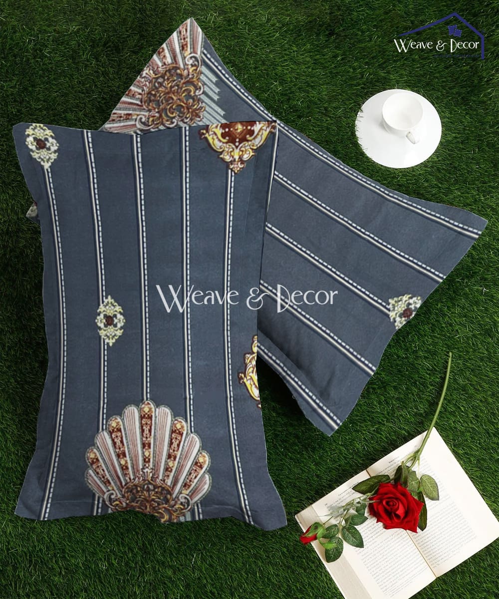 Regal Stripes Motif  Pillow Cover Set of 2