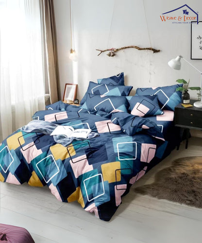  Queen Fitted Bedsheet With Pillow Covers , ELASTIC FITTED BEDSHEET QUEEN SIZE 