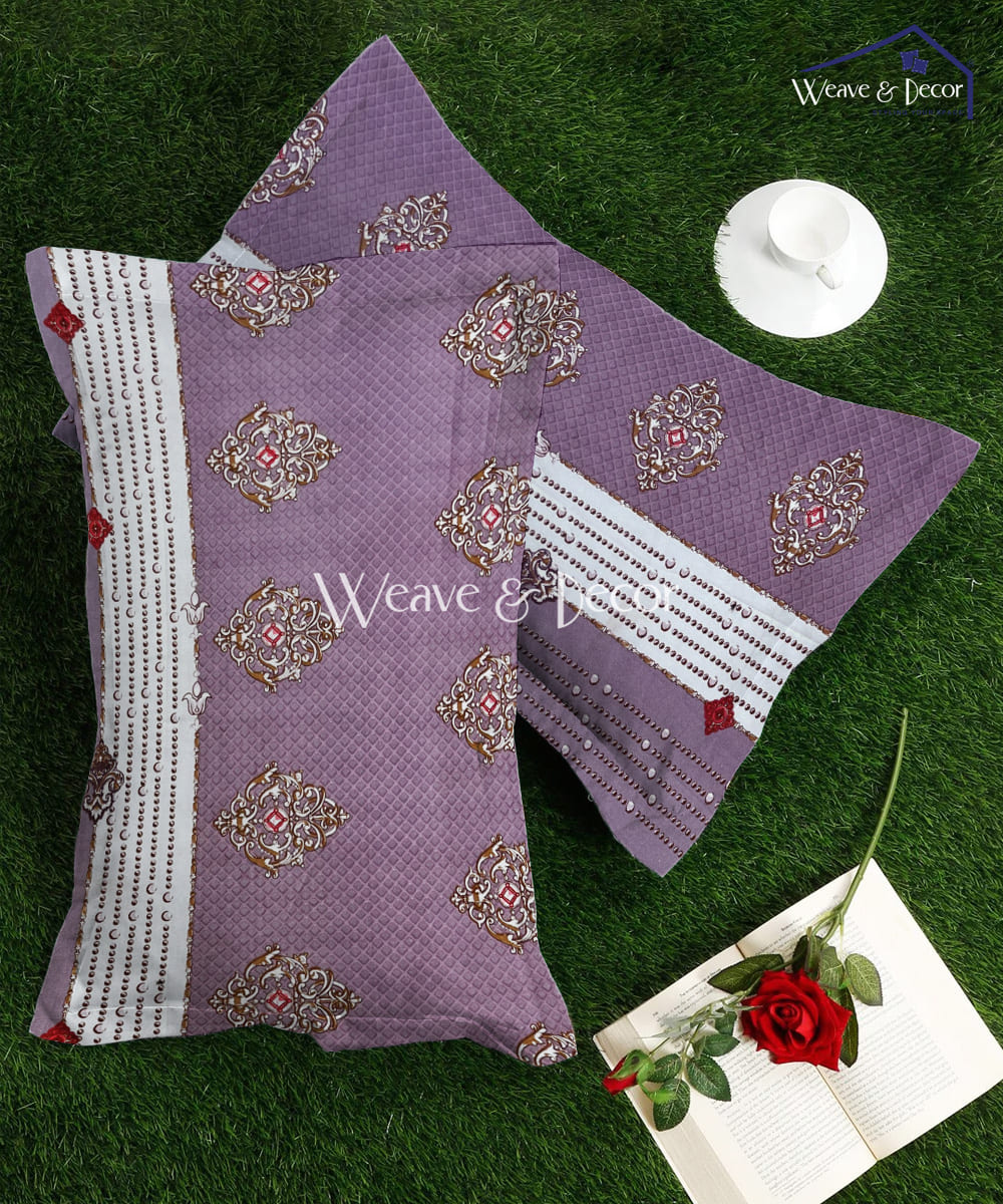 Vintage Plum Harmony  Pillow Cover Set of 2