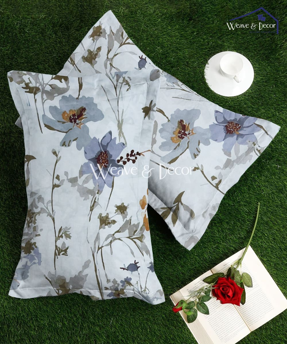 Ivory Floral Scatter   Pillow Cover Set of 2