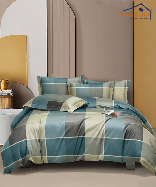 Ocean Grid 350GSM Single Bed Comforter